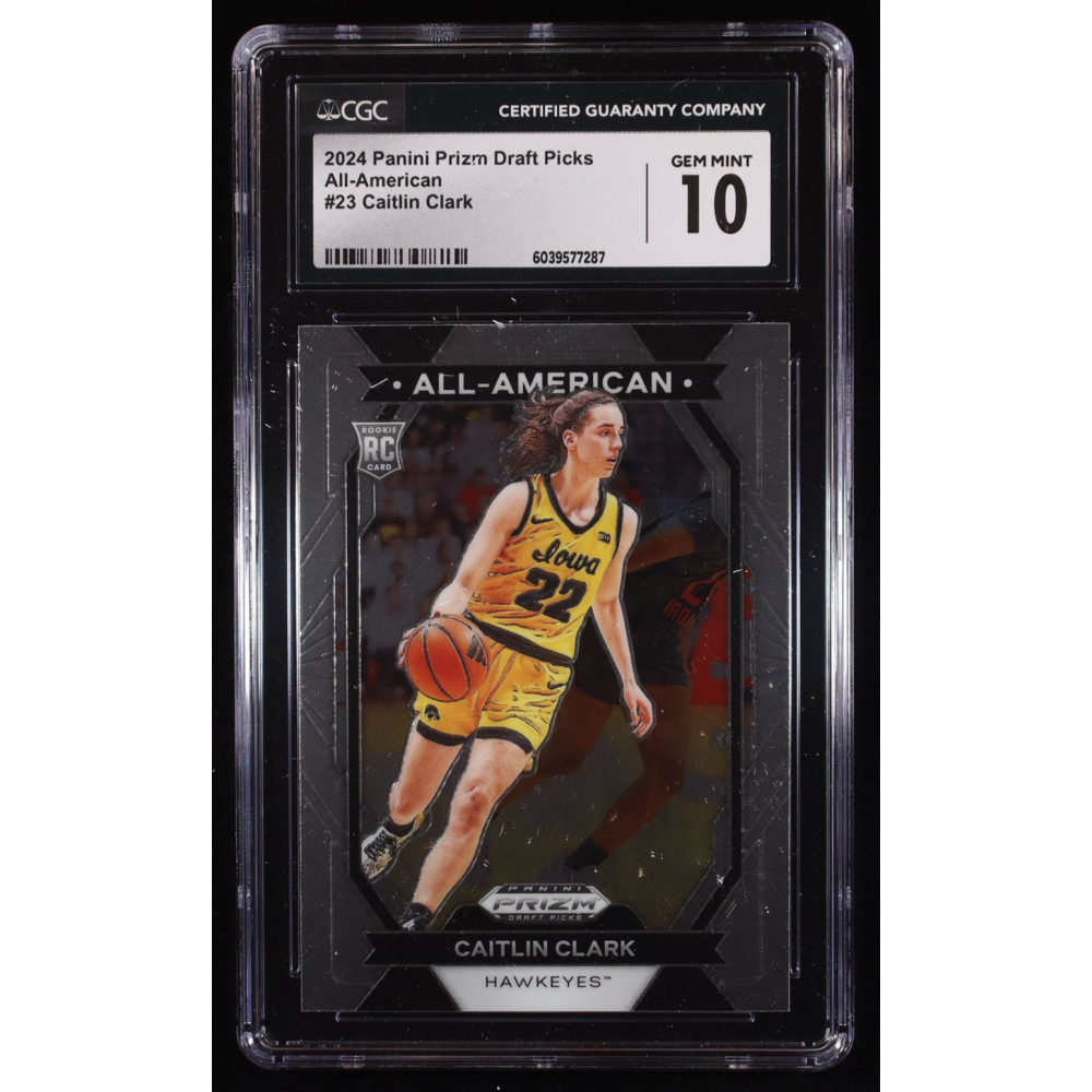 Caitlin Clark 2024-25 Panini Prizm Draft Picks All-American #23 RC (CGC 10) at PristineAuction.com