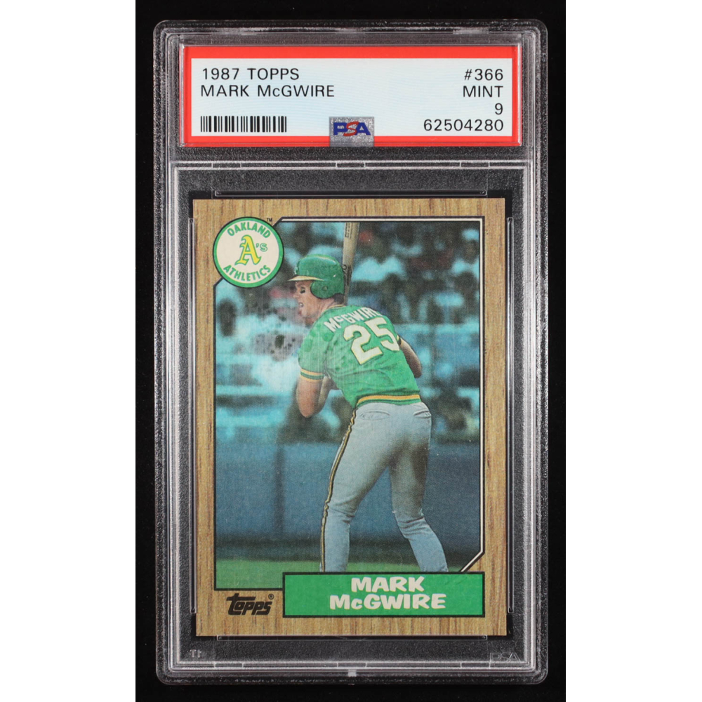 Mark McGwire 1987 Topps #366 (PSA 9) at PristineAuction.com