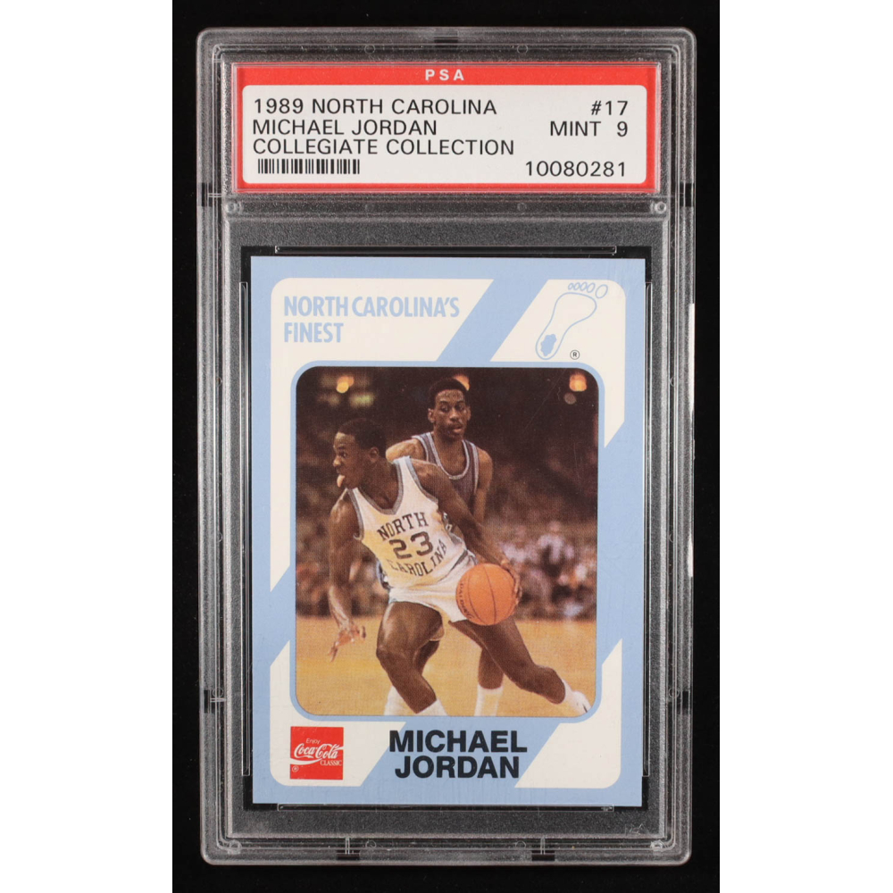 Michael Jordan 1989-90 North Carolina Collegiate Collection #17 (PSA 9) at PristineAuction.com