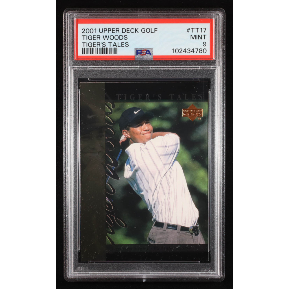 Tiger Woods 2001 Upper Deck Tiger's Tales #TT17 (PSA 9) at PristineAuction.com