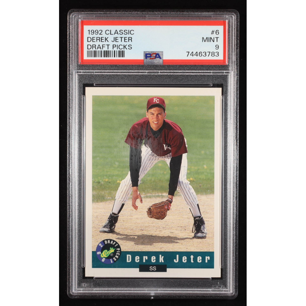 Derek Jeter 1992 Classic Draft Picks #6 RC (PSA 9) at PristineAuction.com