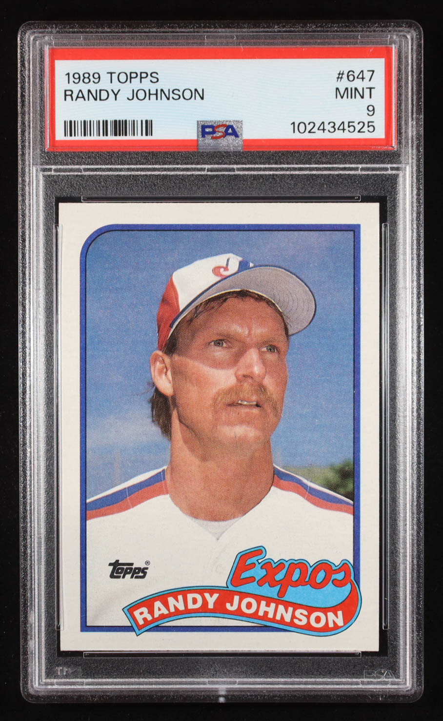 Randy Johnson 1989 Topps #647 RC (PSA 9) | Pristine Auction
