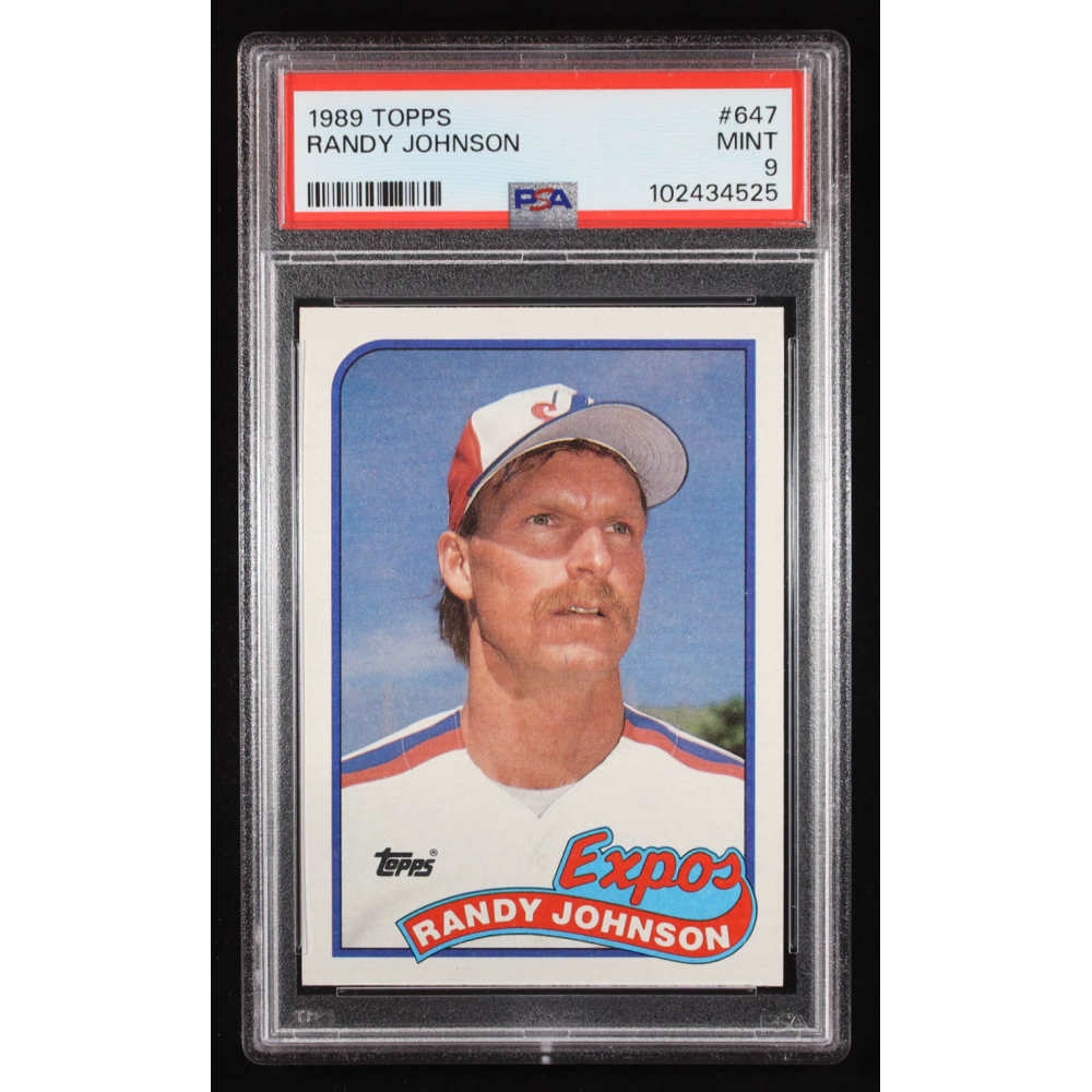Randy Johnson 1989 Topps #647 RC (PSA 9) at PristineAuction.com