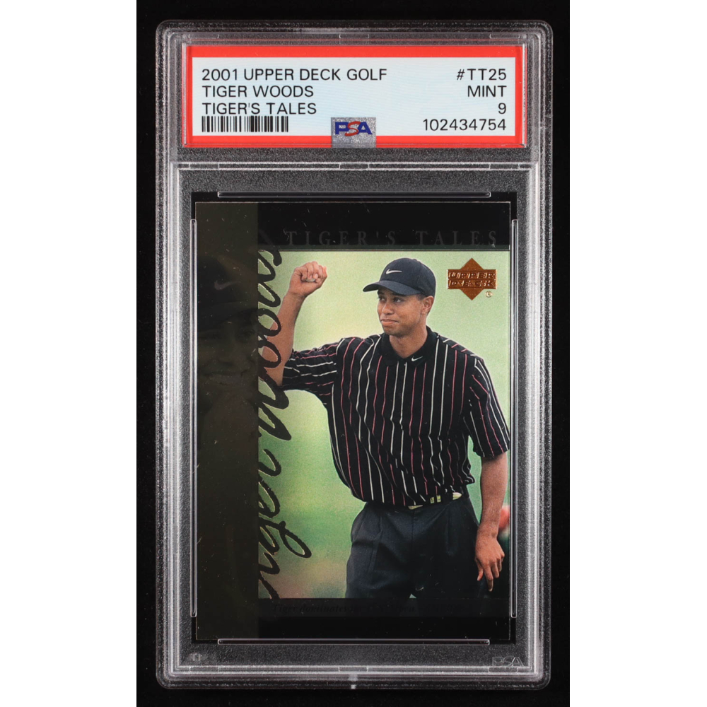 Tiger Woods 2001 Upper Deck Tiger's Tales #TT25 (PSA 9) at PristineAuction.com