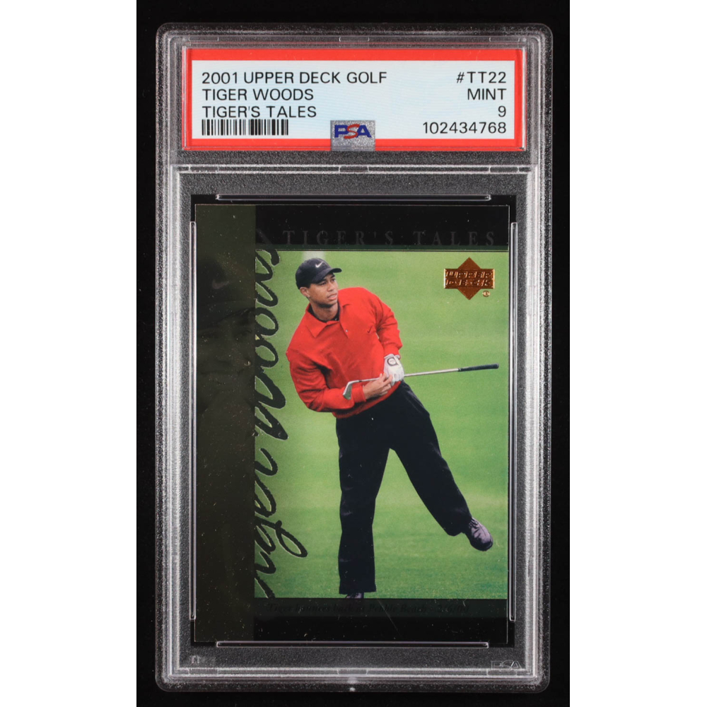 Tiger Woods 2001 Upper Deck Tiger's Tales #TT22 (PSA 9) at PristineAuction.com