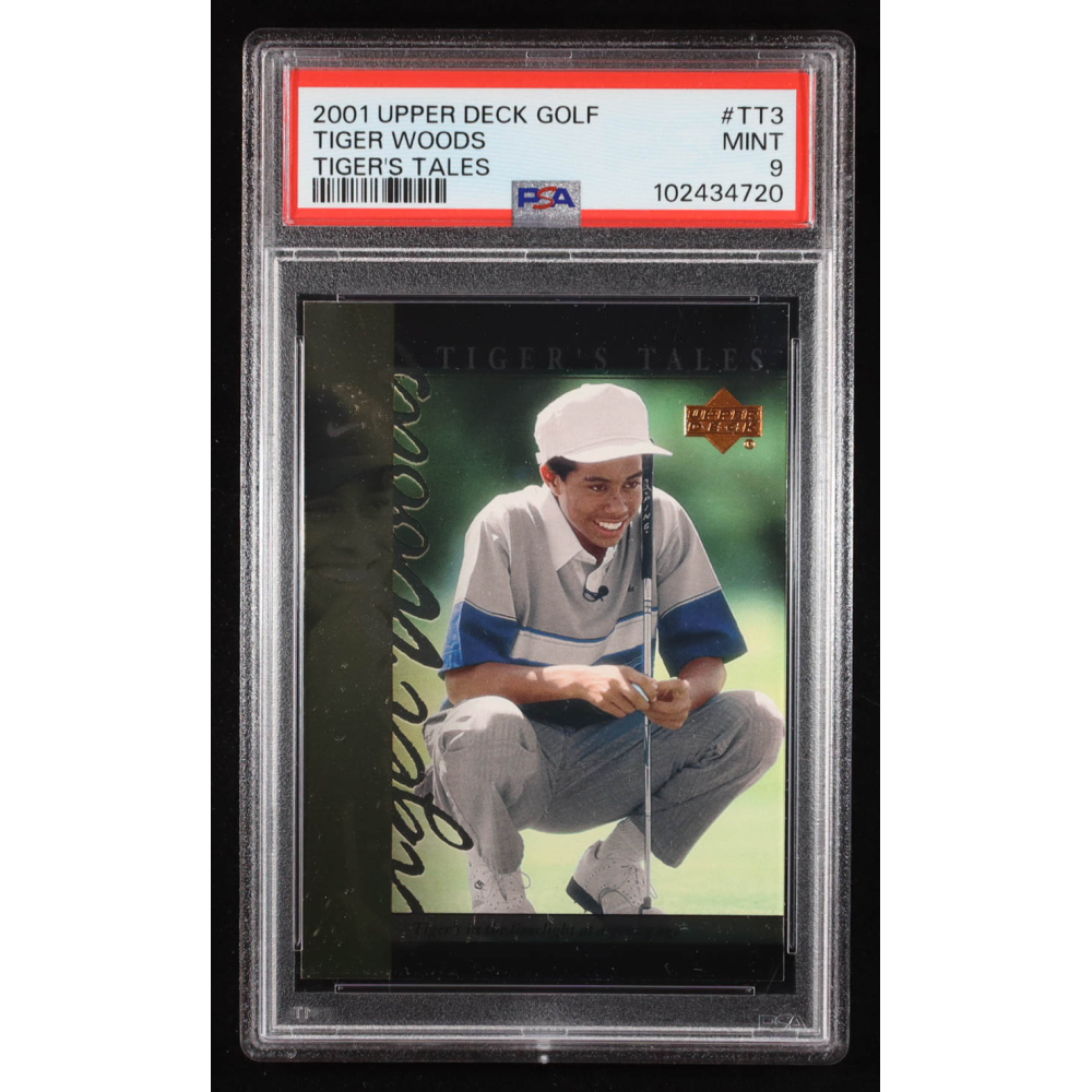 Tiger Woods 2001 Upper Deck Tiger's Tales #TT3 (PSA 9) at PristineAuction.com