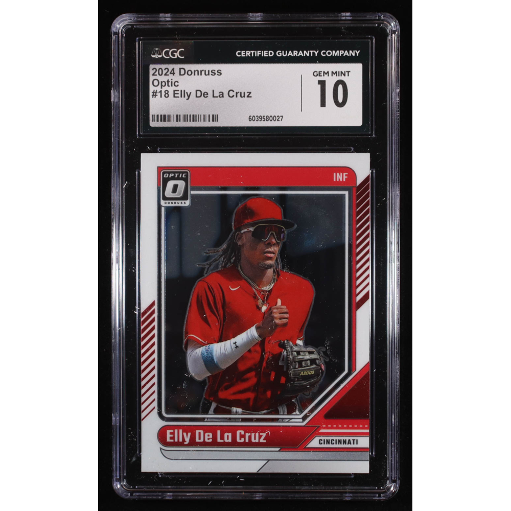 Elly De La Cruz 2024 Donruss Optic #18 (CGC 10) at PristineAuction.com