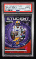 Jayden Daniels 2024 Panini Prizm Draft Picks Student Orientation Red Ice #SOJD RC (PSA 10) at PristineAuction.com