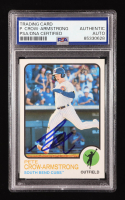 Pete Crow-Armstrong Signed 2022 Topps Heritage Minors #158 RC (PSA) at PristineAuction.com