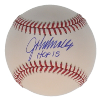 John Smoltz Signed OML Baseball Inscribed "HOF 15" (Beckett) at PristineAuction.com