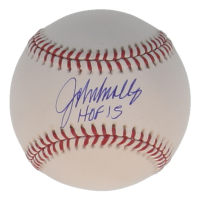 John Smoltz Signed OML Baseball Inscribed "HOF 15" (Beckett) at PristineAuction.com