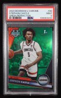 Stephon Castle 2023 Bowman University Chrome Green Refractor #88 #56/99 RC (PSA 9) at PristineAuction.com