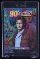 Emilio Estivez 2024 Wild Card Decades 90's Rainbow Foil #D190B6-EE #1/1 at PristineAuction.com
