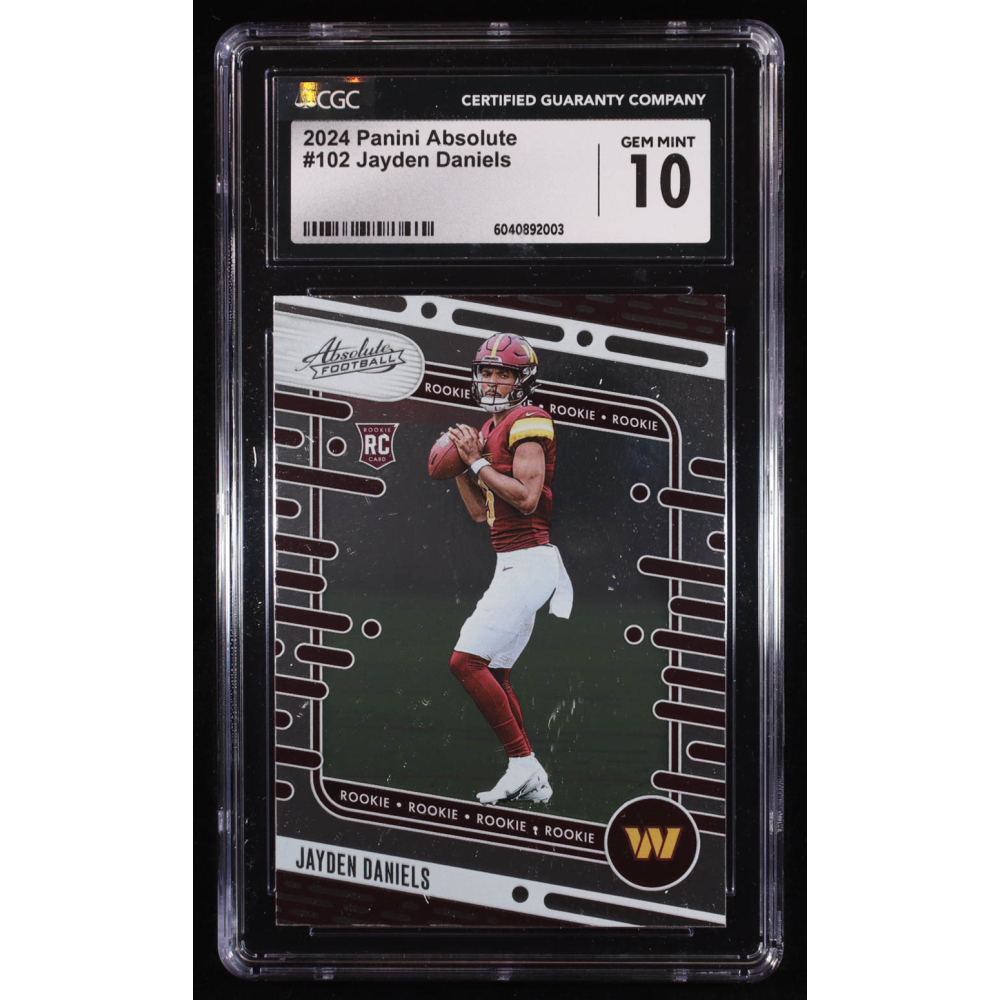 Jayden Daniels 2024 Absolute #102 RC (CGC 10) at PristineAuction.com