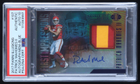 Patrick Mahomes II 2017 Panini Illusions Blue Autograph/Jersey #107 #078/100 RC (PSA Authentic | Auto 10) at PristineAuction.com