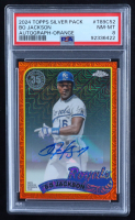 Bo Jackson 2024 Topps '89 Topps Silver Pack Chrome Autographs Orange Refractors #T89C52 #20/25 (PSA 8) at PristineAuction.com