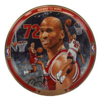 Michael Jordan 1996 Upper Deck LE "Record 72 Wins" Ceramic Plate at PristineAuction.com