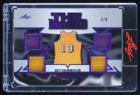 Wilt Chamberlain 2024 Leaf Ultimate Sports The Immortals Game-Used Memorabilia Prismatic Purple #I27 #3/8 at PristineAuction.com