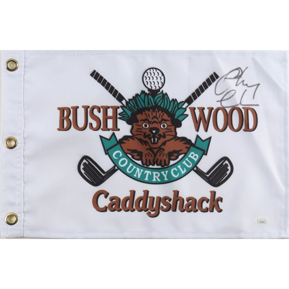 Chevy Chase Signed "Caddyshack" Bushwood Country Club Pin Flag (JSA) at PristineAuction.com