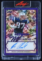 Rob Gronkowski 2024 Leaf Ultimate Sports Magazine Autograph Prismatic Purple #USM-RG1 #7/8 at PristineAuction.com