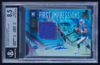 Josh Allen 2018 Panini Illusions First Impressions Autograph/Jersey #119 #057/199 RC (BGS 8.5 | Auto 10) at PristineAuction.com