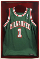 Oscar Robertson Signed Custom Framed Authentic Jersey Display (Mounted Memories) at PristineAuction.com