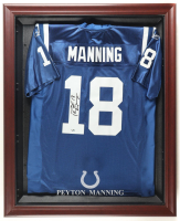 Payton Manning Signed Custom Framed Authentic Reebok Colts Jersey Display (Radtke) at PristineAuction.com