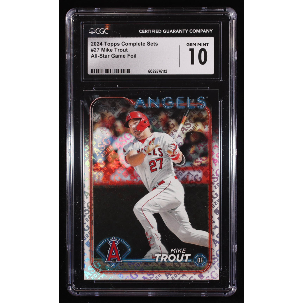 Mike Trout 2024 Topps Factory Set All-Star Game Foil #27 (CGC 10) at PristineAuction.com