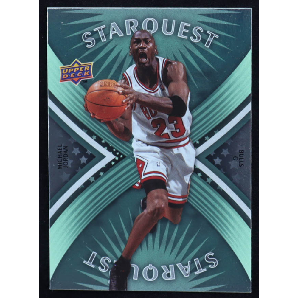 Michael Jordan 2008-09 Upper Deck First Edition Starquest Green #SQ20 at PristineAuction.com