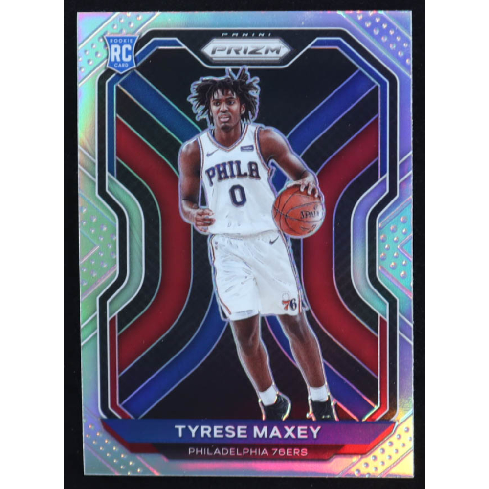Tyrese Maxey 2020-21 Panini Prizm Prizms Silver #256 RC at PristineAuction.com