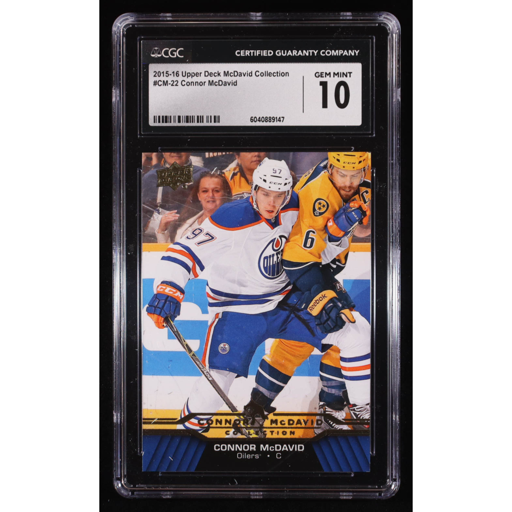 Connor McDavid 2015-16 Upper Deck Connor McDavid Collection #22 RC (CGC 10) at PristineAuction.com