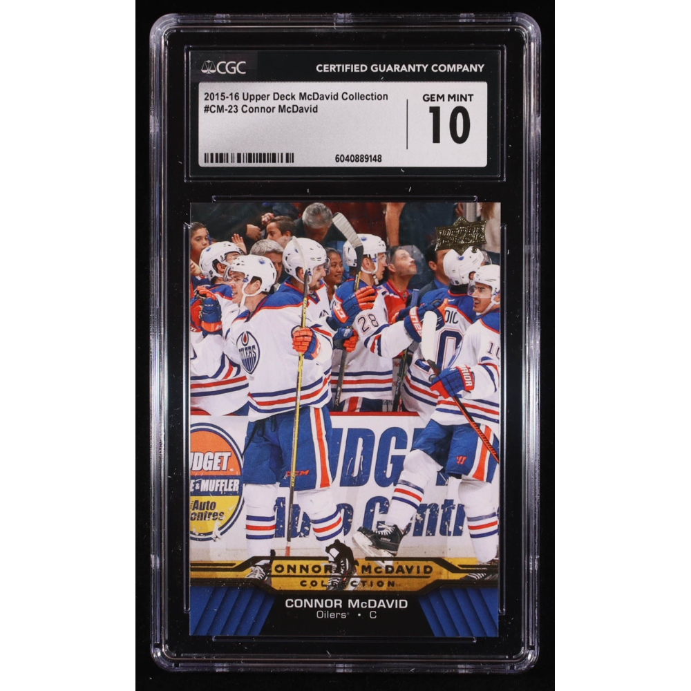 Connor McDavid 2015-16 Upper Deck Connor McDavid Collection #23 RC (CGC 10) at PristineAuction.com