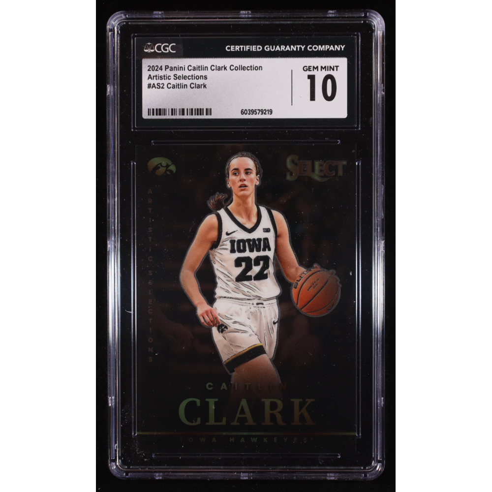 Caitlin Clark 2024 Panini Caitlin Clark Collection Select Artistic Selections #AS2 RC (CGC 10) at PristineAuction.com