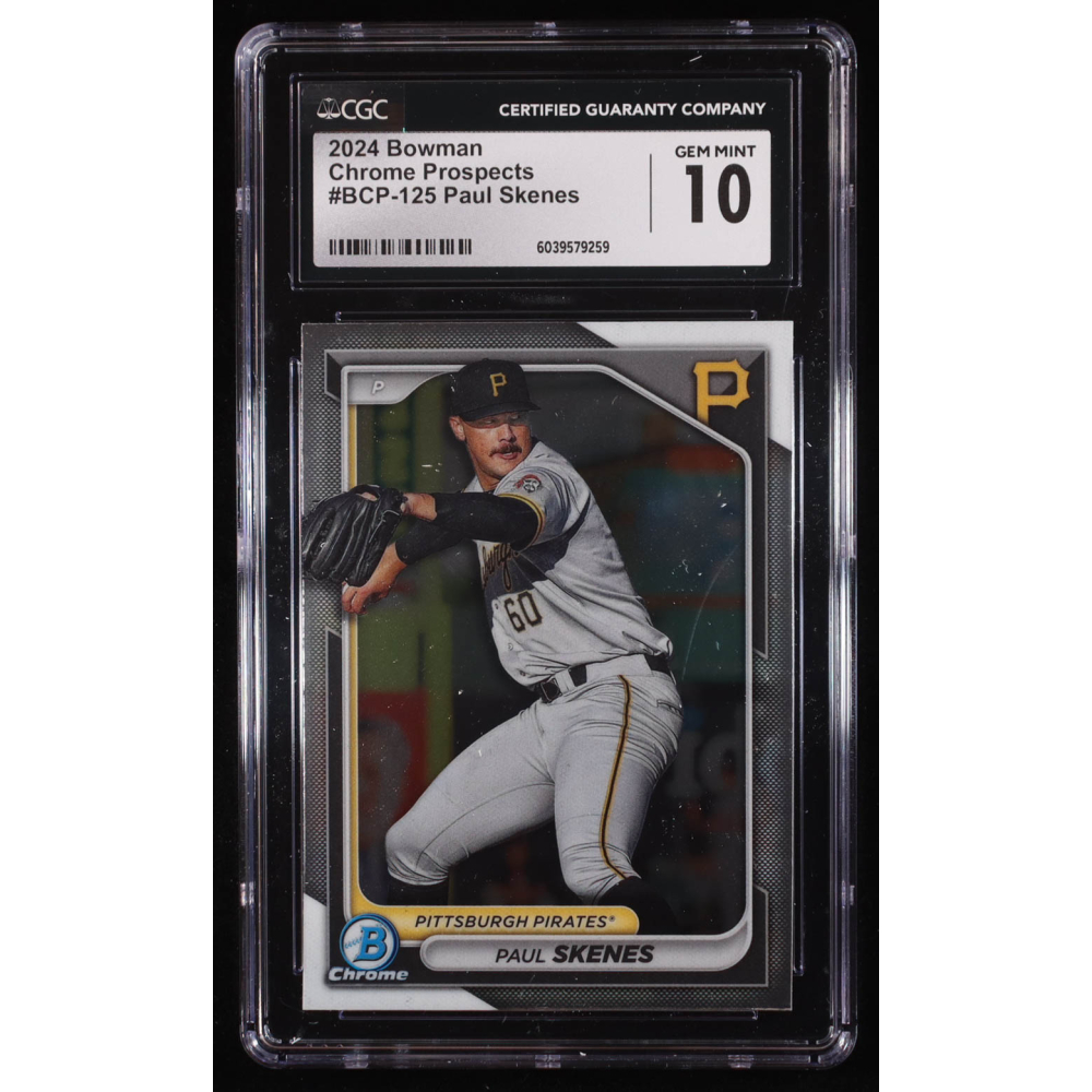 Paul Skenes 2024 Bowman Chrome Prospects #BCP125 RC (CGC 10) at PristineAuction.com
