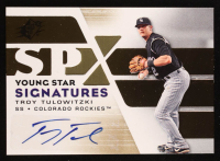 Troy Tulowitzki 2007 SPx Young Stars Signatures Gold #TT at PristineAuction.com