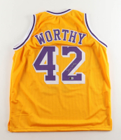 James Worthy Signed Jersey (Beckett) at PristineAuction.com