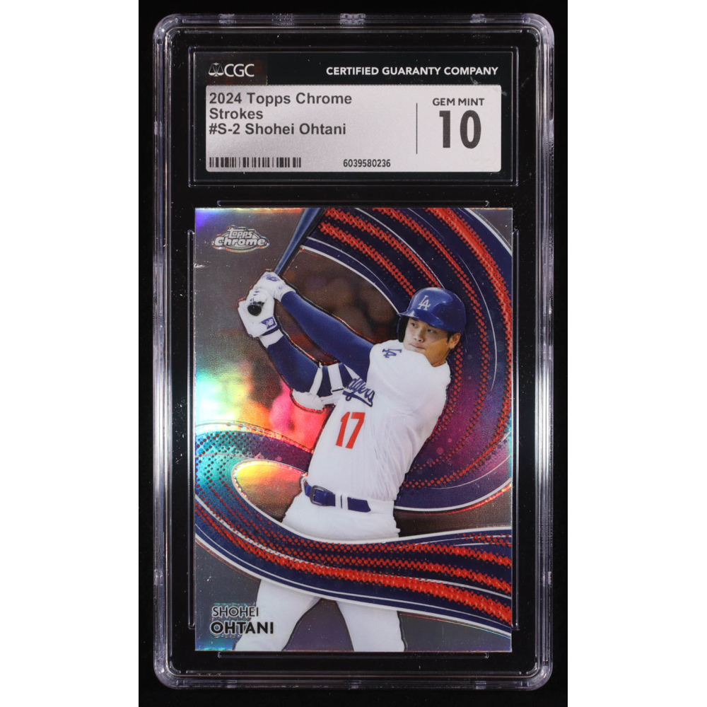 Shohei Ohtani 2024 Topps Chrome Strokes #S2 (CGC 10) at PristineAuction.com