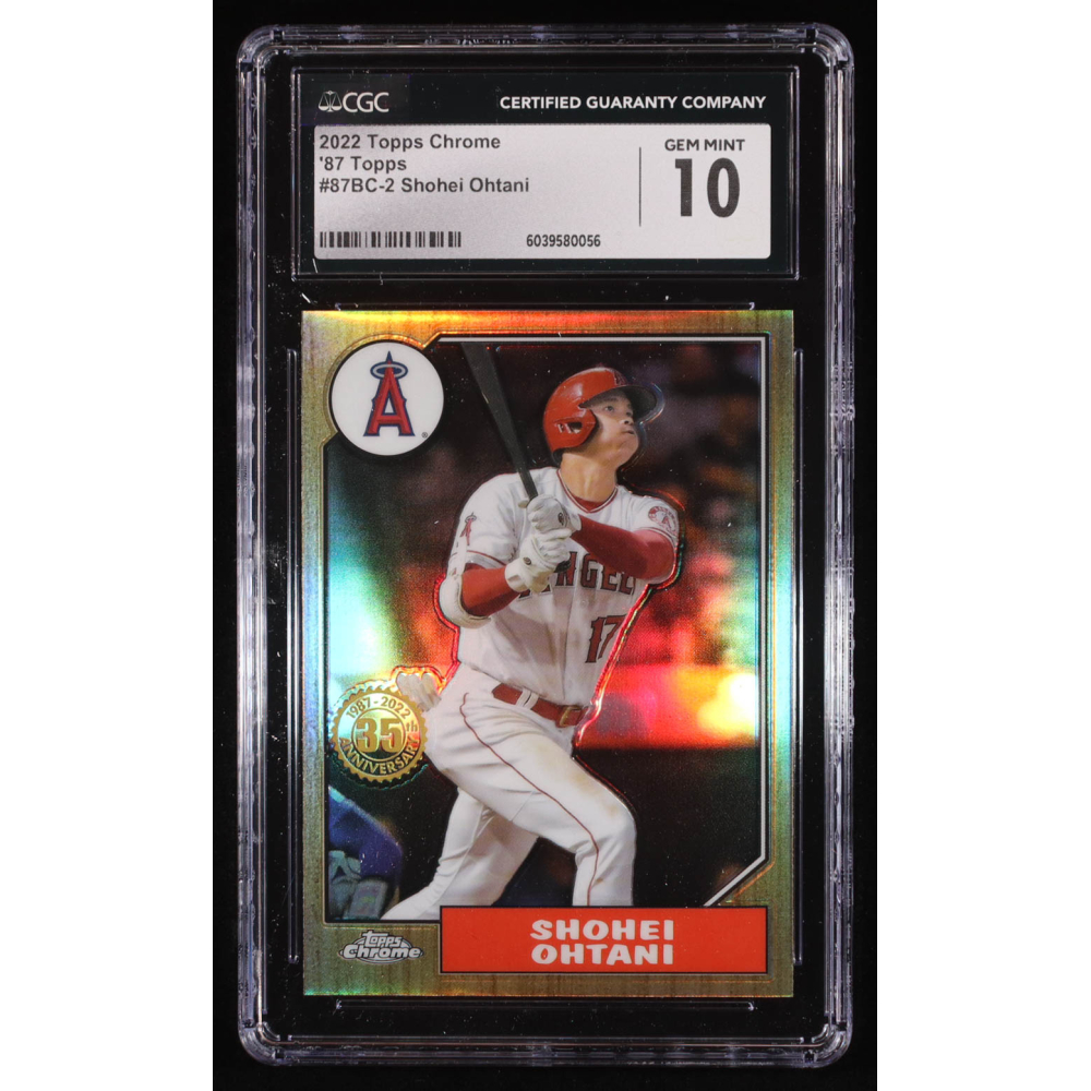 Shohei Ohtani 2022 Topps Chrome '87 Topps #87BC2 (CGC 10) at PristineAuction.com