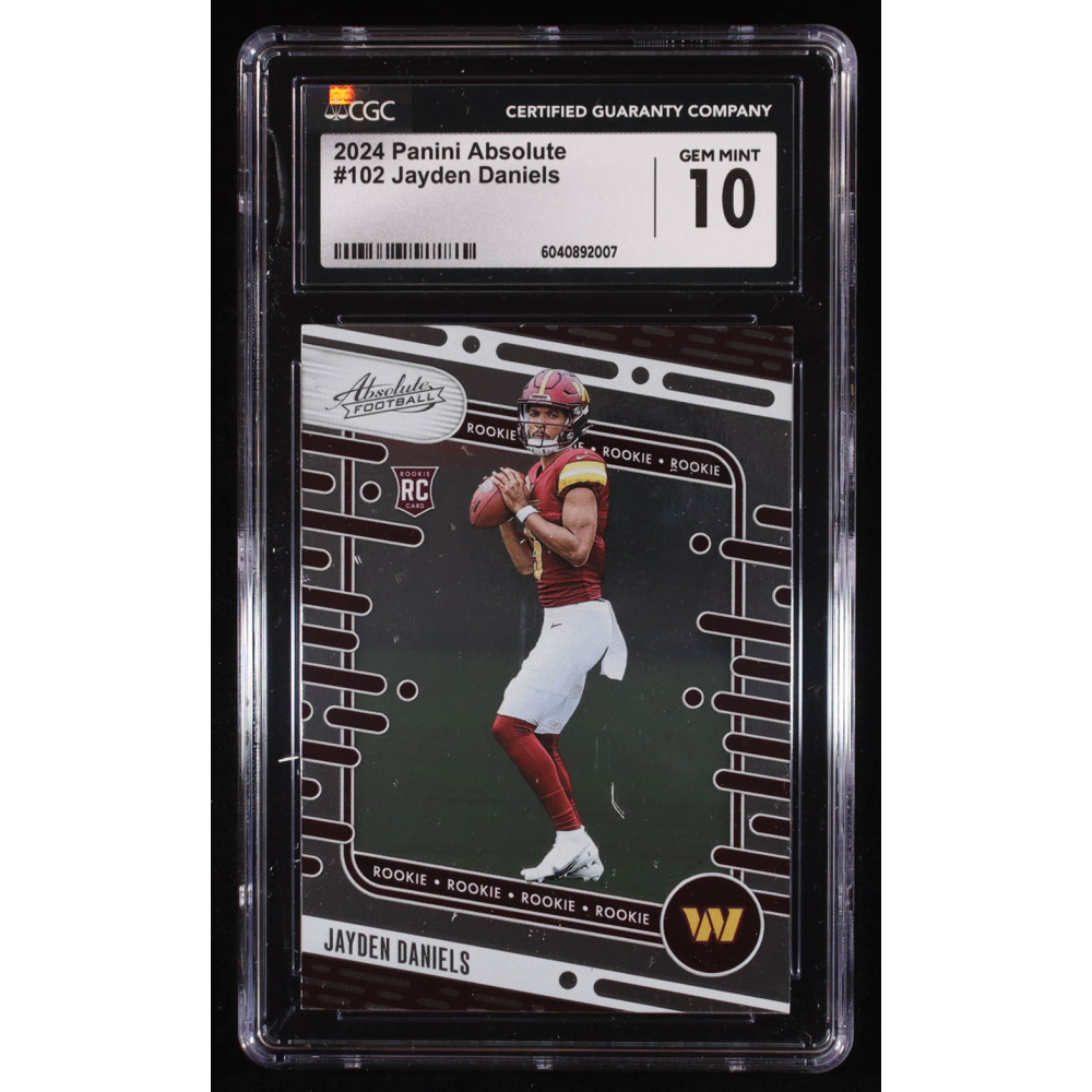 Jayden Daniels 2024 Absolute #102 RC (CGC 10) at PristineAuction.com