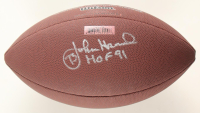 John Hannah Signed NFL Football Inscribed "HOF 91" (Schwartz) at PristineAuction.com