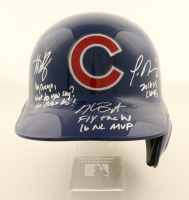 Anthony Rizzo, Kris Bryant & Javier Baez Signed Cubs Full-Size Batting Helmet With Multiple Inscriptions (Fanatics) at PristineAuction.com