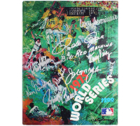 1975 Reds "World Series" Magazine Team-Signed By (8) with Pete Rose, Ken Griffy Sr, Johnny Bench, Joe Morgan (JSA) at PristineAuction.com