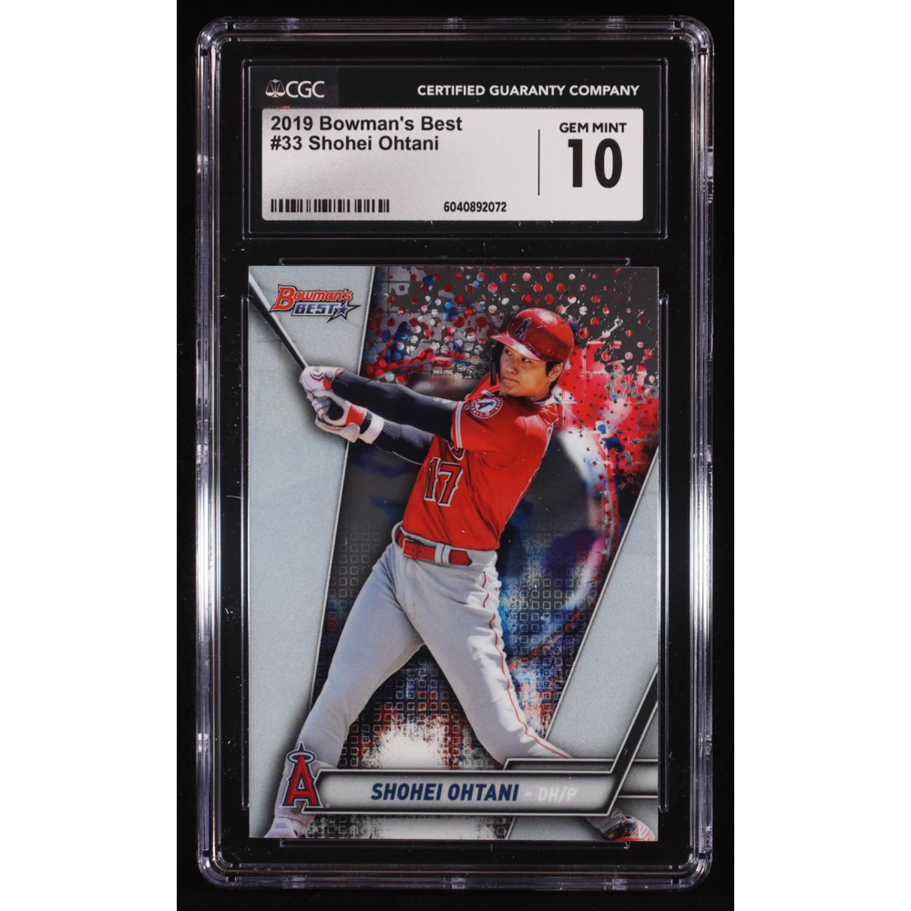 Shohei Ohtani 2019 Bowman's Best #33 (CGC 10) at PristineAuction.com