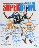 1969 Jets Super Bowl III 16x20 Photo Team-Signed by (24) with Joe Namath, Don Maynard, Matt Snell, Larry Grantham (Steiner) at PristineAuction.com