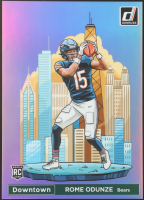 Rome Odunze 2024 Panini Donruss Football Oversized Downtown Jumbo #15 RC at PristineAuction.com