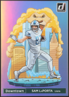 Sam LaPorta 2024 Panini Donruss Football Oversized Downtown Jumbo #6 at PristineAuction.com