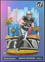 Brock Bowers 2024 Panini Donruss Football Oversized Downtown Jumbo #17 RC at PristineAuction.com