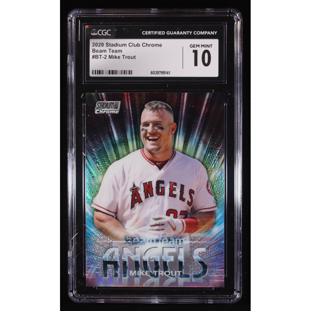 Mike Trout 2020 Stadium Club Chrome Beam Team #BT2 (CGC 10) at PristineAuction.com