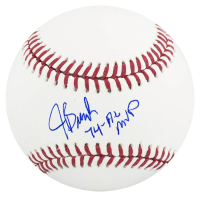 Jeff Burroughs Signed OML Baseball Inscribed "74 AL MVP" (Schwartz) at PristineAuction.com