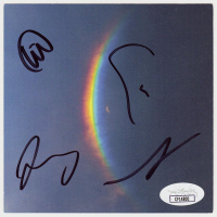 Coldplay "Moon Music" 5x5 CD Insert Band-Signed by (4) with Chris Martin, Guy Berryman, Will Champion & Jonny Buckland (JSA) at PristineAuction.com